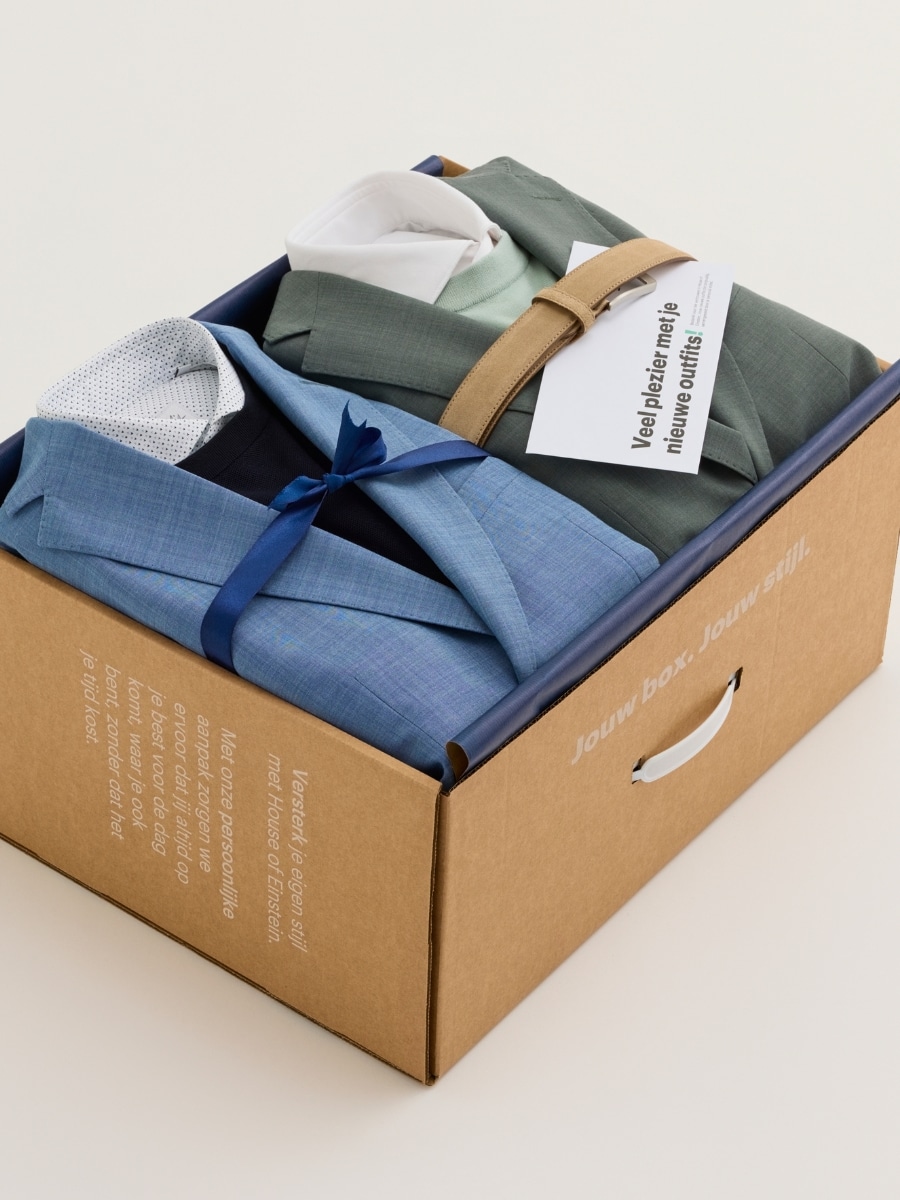 Kledingbox man voorbeeld zakelijk