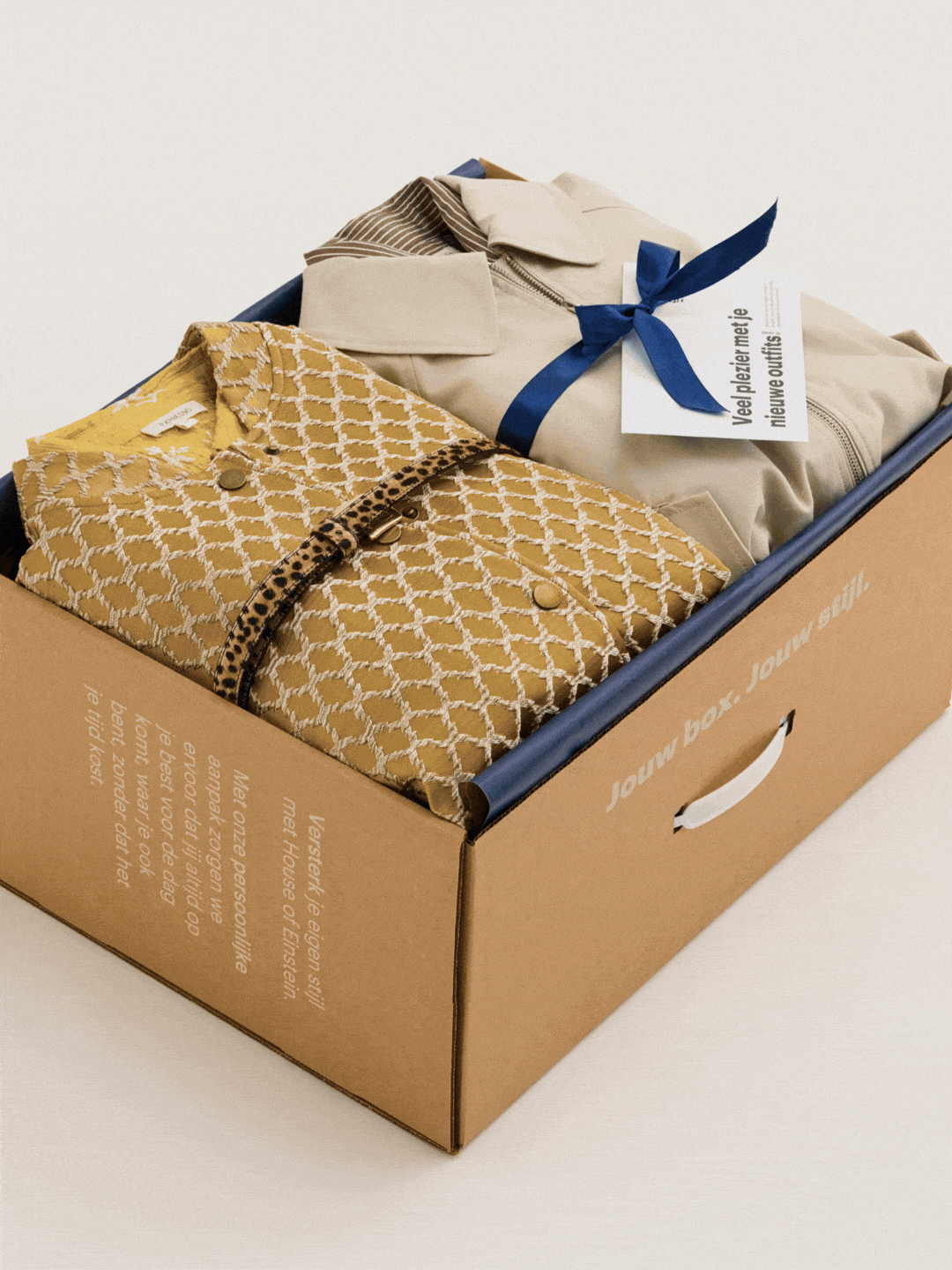 Kledingbox speciaal voor jou samengesteld door een stylist van House of Einstein